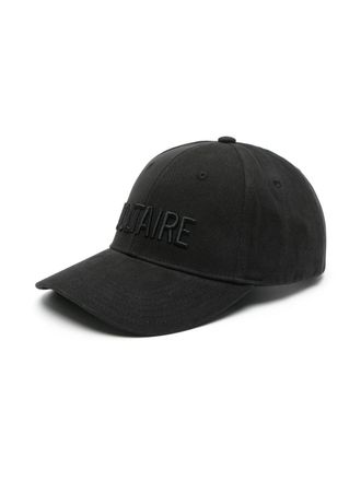 Zadig&Voltaire logo-embroidered cotton cap - men - Cotton - One Size - Black