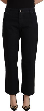 John Galliano Flared Cropped High Waist Denim Jeans