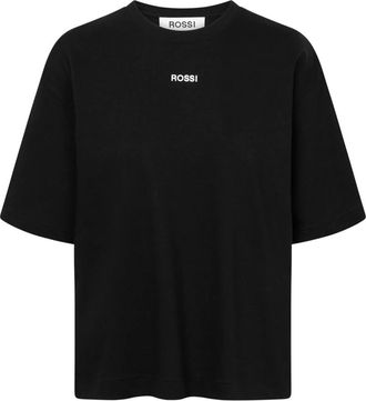 Rossi Elin Shirt - Dames - T-shirts - Zwart - M - Katoen - Tops