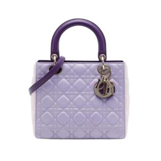 Dior Pre-owned Lady Dior - Dames - Pre-owned - Paars - Maat: ONE Size Leer