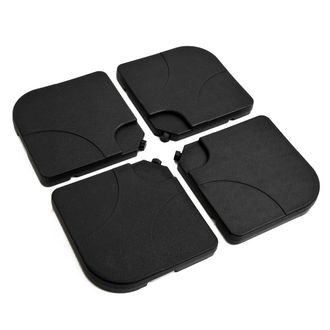 OUTSUNNY Base de sombrilla 50x50x7.5 cm negro