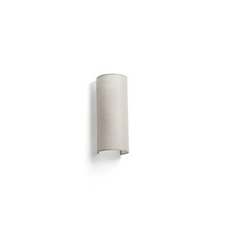 Netlighting Otton Round Linen Up Down Wall Lamp Vertical 2 Light in Light Beige
