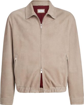 Brunello Cucinelli Suede jacket in Yuta at Nordstrom, Size Xxx-Large Eu