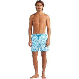 Vilebrequin Mens Iced Turtles Light Fabric Swim Shorts in Blanc at Nordstrom, Size Medium