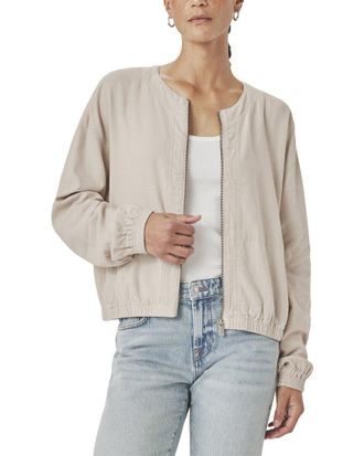 Splendid Clea Linen-Blend Bomber Jacket