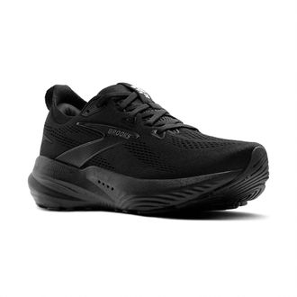 Brooks Womens Glycerin Gts 22 Running Shoes In Black/black/ebony