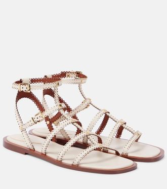 Zimmermann Goldie leather sandals