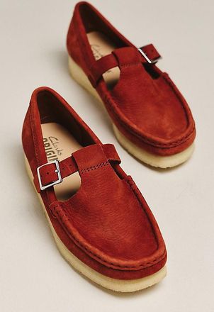 Clarks Wallabee T-Strap Flats