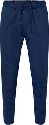 Calvin Klein Stretch Satijnen Joggingbroek - Heren - Slim Fit Broeken - Blauw - XS - Satijn - Broeken