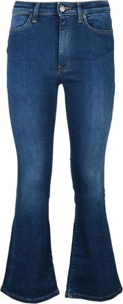 Dondup Uitlopende jeans in katoenmix - Dames - Bootcut Jeans - Blauw - W25 - Katoen - Jeans