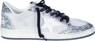 Golden Goose Ball Star Suede Upper Tongue Glitter Toe Spur Sneakers