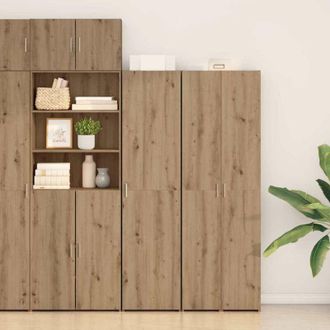 vidaXL Vidaxl - Alto Roble Artesano 45x42.5x185 Cm Madera Elaborada