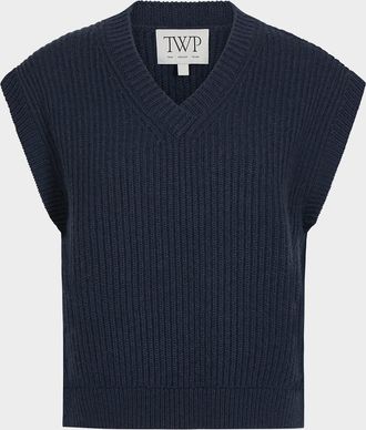 TWP Trying My Vest Cashmere Sweater Vest