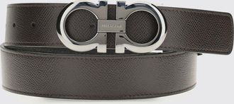 Ferragamo Cintura Gancini Ferragamo reversibile in pelle a grana