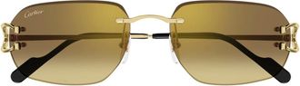 Cartier Sunglasses, unisex, Yellow, Size: 58 MM Ct0468S
