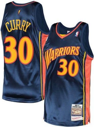 Mitchell & Ness Mens Mitchell & Ness Stephen Curry Navy Golden State Warriors 2009/10 Hardwood Classics Authentic Jersey at Nordstrom, Size 36