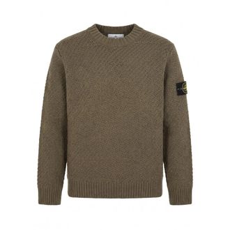 Stone Island Maglia RWS - Heren - Truien - Groen - Maat: M Wol