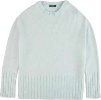 Fay Stijlvolle Sweaters Collectie - Dames - Ronde hals truien - Blauw - XS - Truien & Vesten