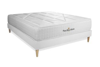 Royal Palace Bedding Royal Palace Bedding - Somier Blanco + Colch&oacute;n Con Muelles Y Viscoel&aacute;stica 200 X 200