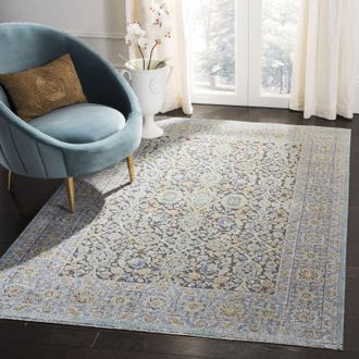 Safavieh Provance Machine Made Area rug, Blue / Green Traditional Style Easy Care