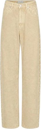 Marine Serre Donna, Jeans, Beige, M, new