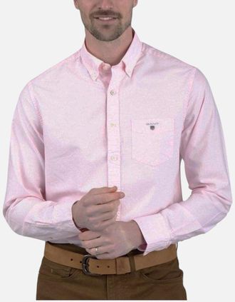 GANT Mens GANT Mens Oxford Shirts Regular Fit - Pink - Size: 38/Regular