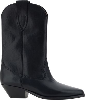 Isabel Marant Womens Boots Duerto Black Calf Leather