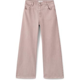 Mango Wide Leg Jeans in Pale Pink at Nordstrom Rack, Size 6
