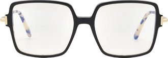 Tom Ford Blue Light Block Square Ladies Eyeglasses FT5915-B 005 53