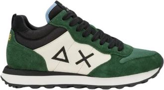 Sun 68 Tom 2.0 Kleur Sneakers - Heren - Sneakers - Groen - 40 EU - Leer - Schoenen