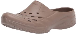 Skechers Womens Foamies Commute Time-Essential Clog, Taupe, 8