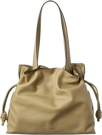 Loewe Flamenco Large Leather Clutch