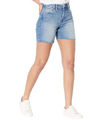 Blank NYC BlankNYC Forget It Shorts Womens Blue Denim Stretch Raw Hem Chino JDM1172