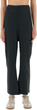 Maison Margiela Relaxed-Fit Cotton Pants With Distressed Hem
