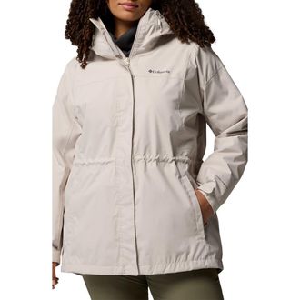Columbia Hikebound II Long Waterproof Jacket in Dark Stone at Nordstrom, Size 2X