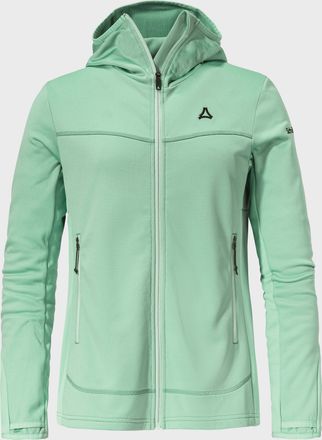 Sch&ouml;ffel Fleecejacke SCH&Ouml;FFEL Hiking Fleece Hoody Style Milagle WMS, Damen, Gr. 36, gr&uuml;n (6305, gr&uuml;n), Oberstoff: 100% Polyester; Futter: 100% Polyester, regul