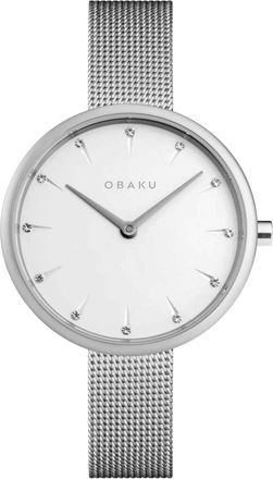 Obaku Womens Notat White Dial Watch