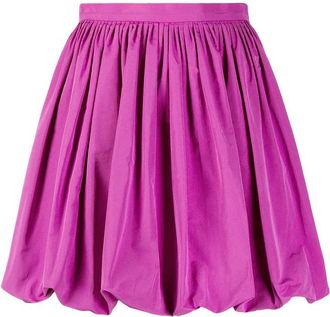 Valentino Garavani Pleated Bubble Hem Skirt