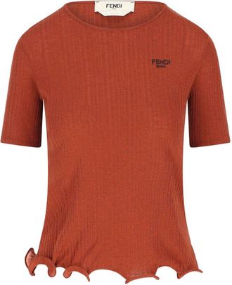 Fendi Logo Crewneck Top-Donna