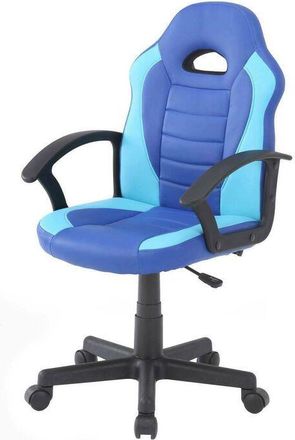Serena Serena - Silla gaming Hervey, Sillón gaming para niños, Silla de escritorio, Cm 56x55h89/100,Azul y Azul claro
