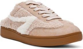 Dolce Vita Vitally Faux Shearling Lined Mule Sneaker in Light Camel Plush at Nordstrom Rack, Size 5