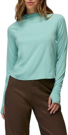 Prana Sol Searcher UPF 50 Sun Hoodie in Sea Glass at Nordstrom, Size X-Small