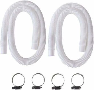 OEM Manguera Para Piscina, Manguera De 2 Piezas De 32 Mm Para Piscinas Elevadas, Manguera De 150 Cm/59 Pulgadas Para Bombas De Piscina Intex De 330 Gph, 5