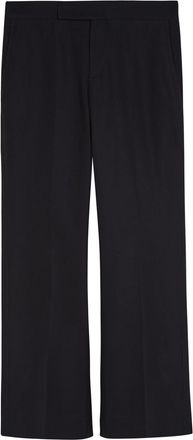 Maria McManus Flared-leg Cotton-twill Trousers - Black - 0 (UK2 / Xxxs)