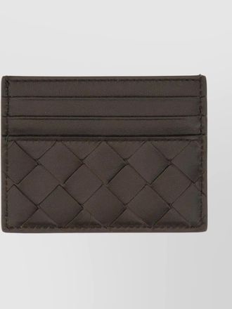 Bottega Veneta leather woven cardholder