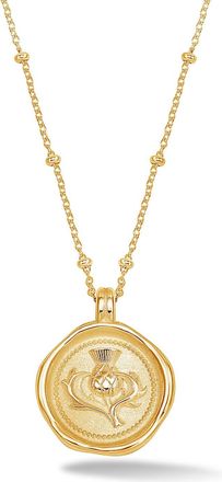Dower & Hall Thistle Talisman Necklace