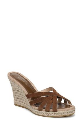 Veronica Beard Phylina Wedge Sandal in Chestnut at Nordstrom, Size 12
