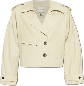 Gestuz Korte jas - Dames - Zomerjassen - Beige - S - Wol - Jassen