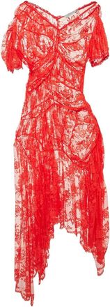 Preen tulle lace dress - Red