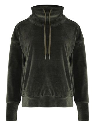 Lygia & Nanny NUTELLA PLUSH high-neck velour sweater - Green